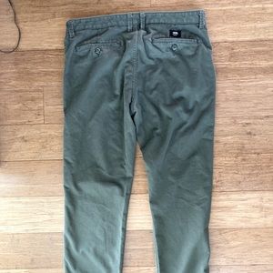 Vans slim fit green pants